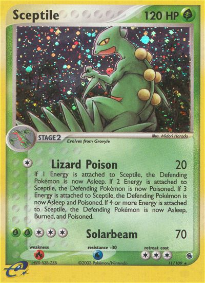 EX Ruby&Sapphire Holo Sceptile #11/109