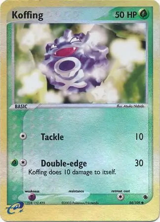 EX Ruby&Sapphire Koffing #54/109 reverse holo