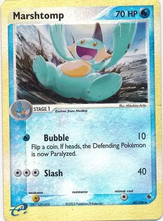 EX Ruby&Sapphire Marshtomp #40/109 reverse holo