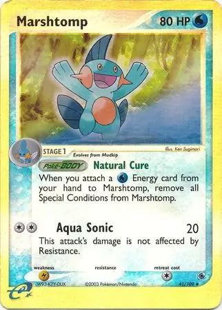 EX Ruby&Sapphire Marshtomp #41/109 reverse holo