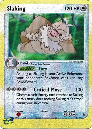 EX Ruby&Sapphire Slaking #12/109 reverse holo