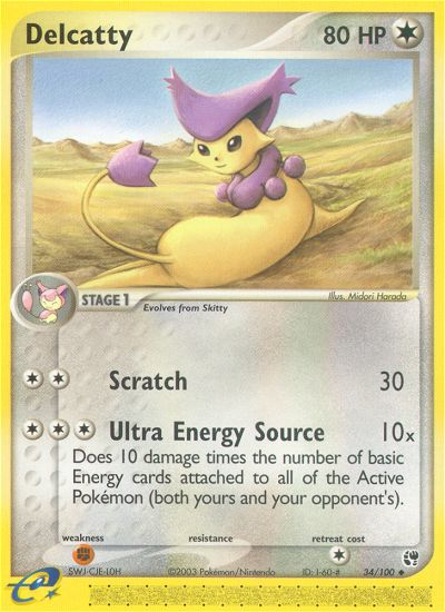 EX Sandstorm Delcatty #34/100