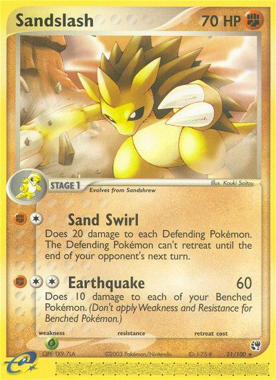 EX Sandstorm Sandslash #21/100