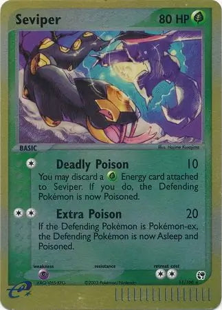 EX Sandstorm Seviper #11/100 reverse holo