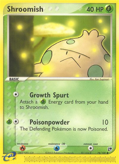 EX Sandstorm Shroomish #78/100