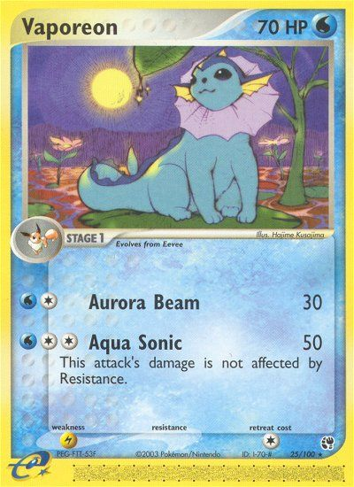 EX Sandstorm Vaporeon #25/100