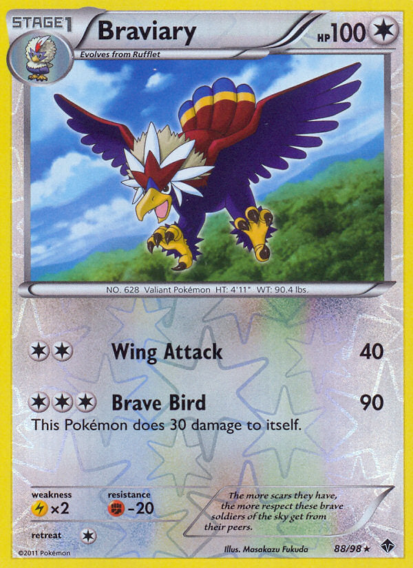 Emerging Powers Braviary #88/98 reverse holo