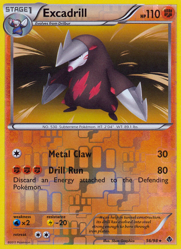 Emerging Powers Excadrill #56/98 reverse holo