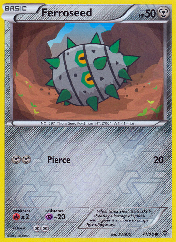 Emerging Powers Ferroseed #71/98 reverse holo
