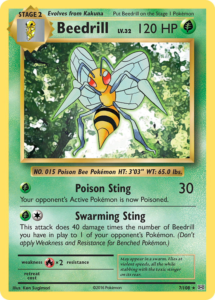 Evolutions Beedrill #7/108