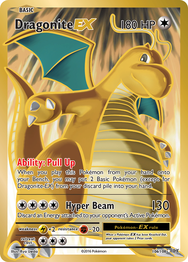 Evolutions Dragonite EX #106/108 – Kaartenverzamelen.nl