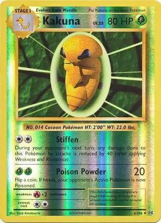 Evolutions Kakuna #6/108 reverse holo