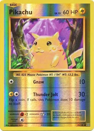 Evolutions Pikachu #35/108 reverse holo