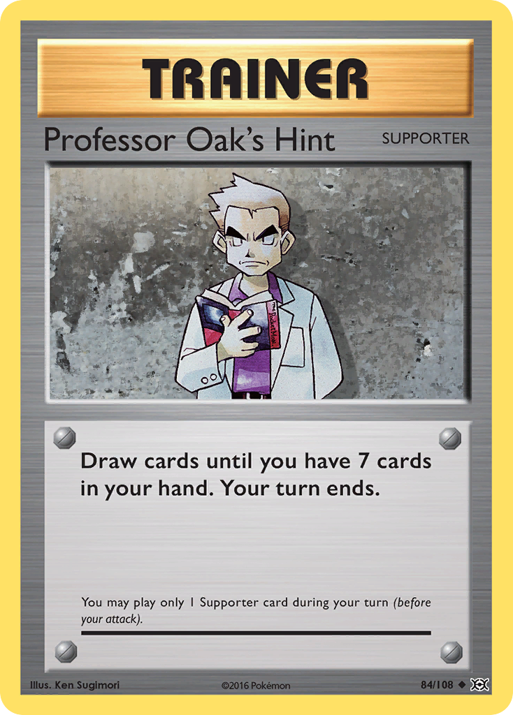 Evolutions Professor Oak's Hint #84/108