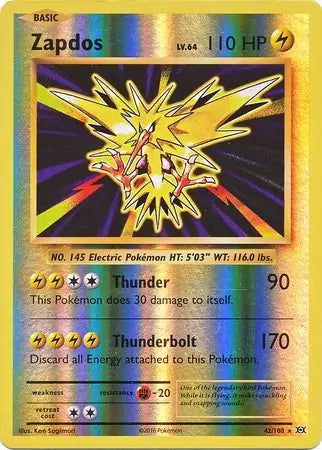 Evolutions Zapdos #42/108 reverse holo –