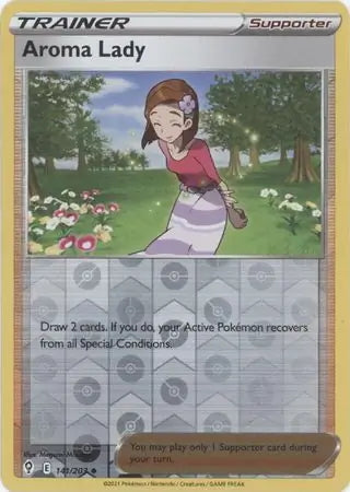 Evolving Skies Aroma Lady #141/203 reverse holo