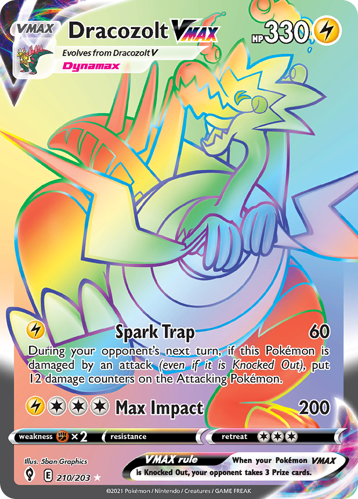 Evolving Skies Dracozolt VMAX #210/203