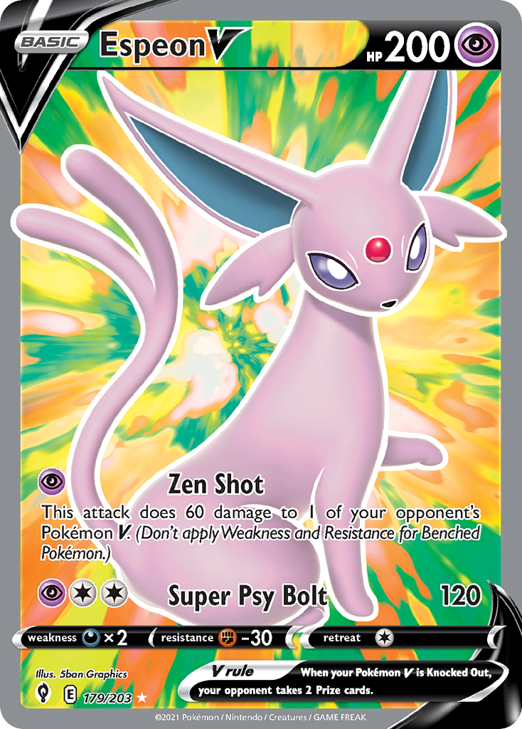 Evolving Skies Espeon V #179/203