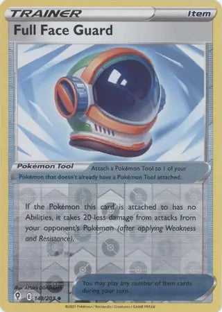 Evolving Skies Full Face Guard #148/203 reverse holo –