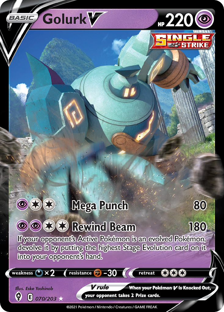 Evolving Skies Golurk V #70/203