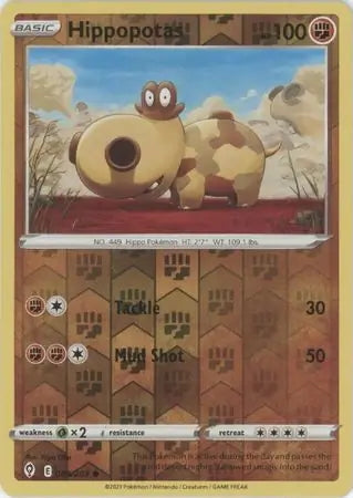 Evolving Skies Hippopotas #84/203 reverse holo