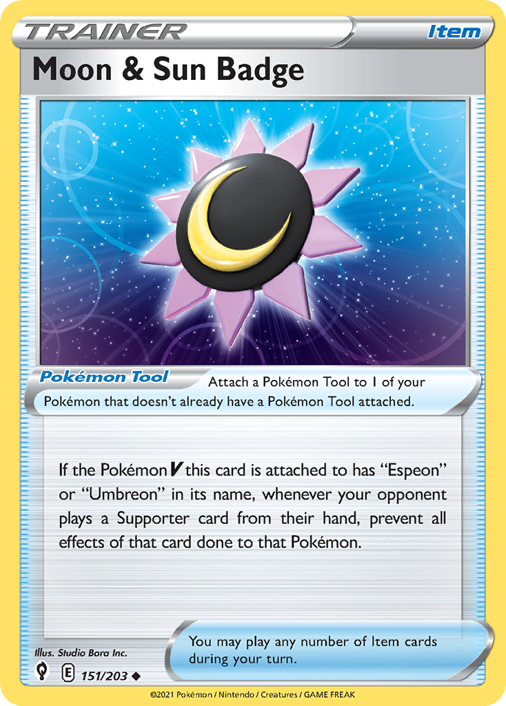 Evolving Skies Moon & Sun Badge #151/203