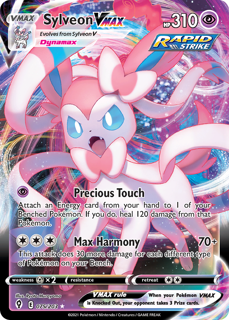 Evolving Skies Sylveon VMAX #75/203