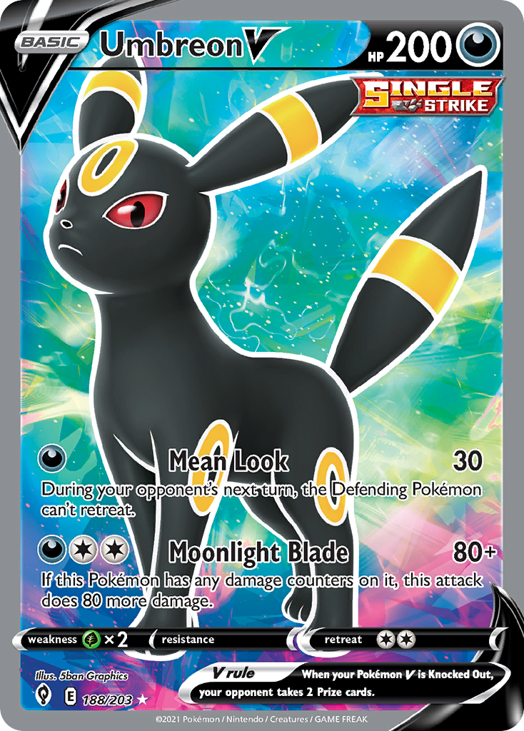 Evolving Skies Umbreon V #188/203