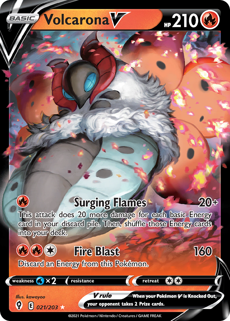 Evolving Skies Volcarona V #21/203