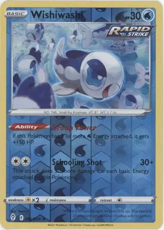 Evolving Skies Wishiwashi #46/203 reverse holo
