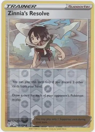 Evolving Skies Zinnia’s Resolve #164/203 reverse holo