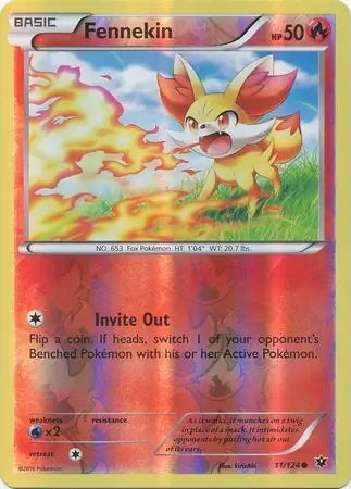 Fates Collide Fennekin #11/124 reverse holo