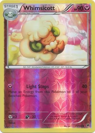 Fates Collide Whimsicott #71/124 reverse holo