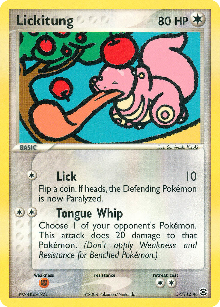 FireRed & LeafGreen Lickitung #37/112
