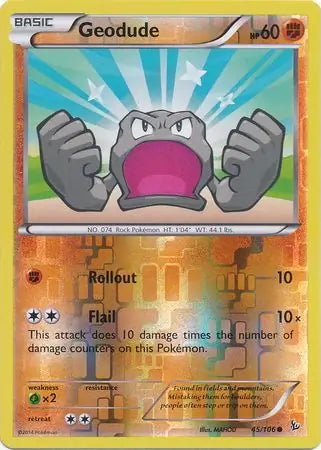 Flashfire Geodude #45/106 reverse holo