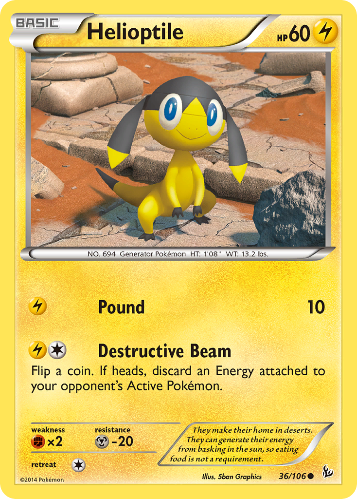Flashfire Helioptile #36/106