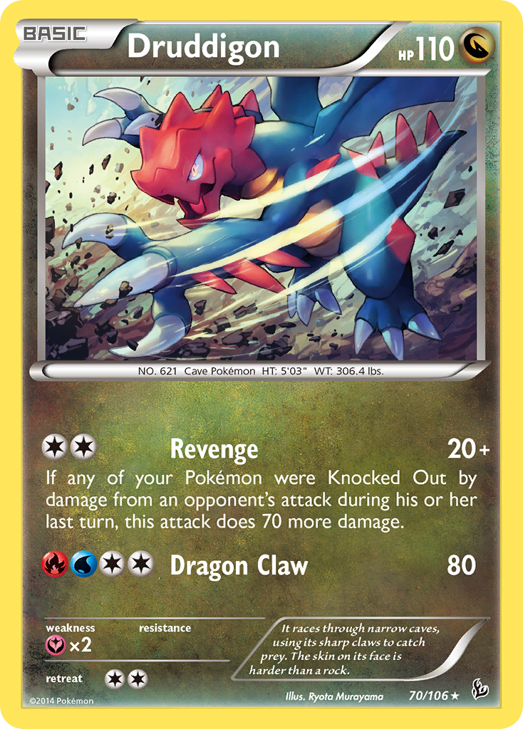 Flashfire Holo Druddigon #70/106