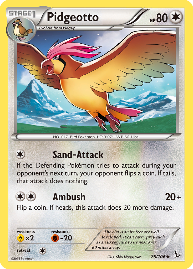 Flashfire Pidgeotto #76/106