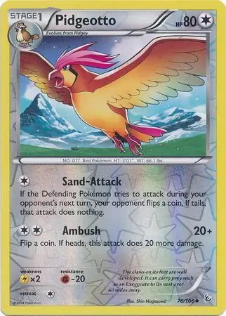 Flashfire Pidgeotto #76/106 reverse holo
