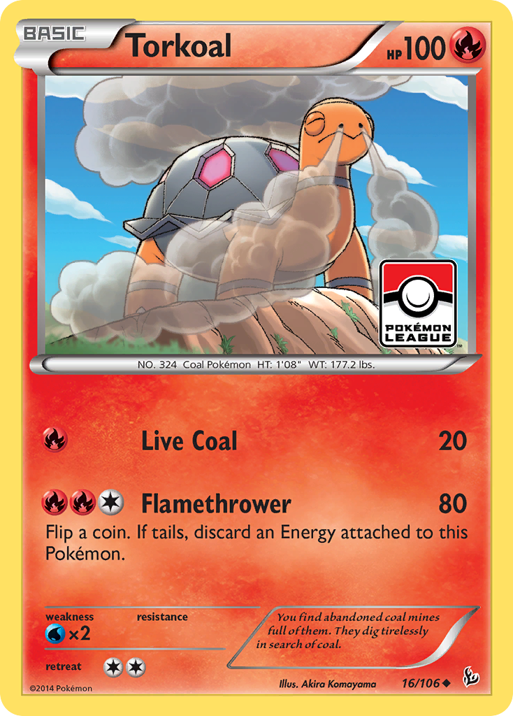 Flashfire Torkoal #16 League Promo