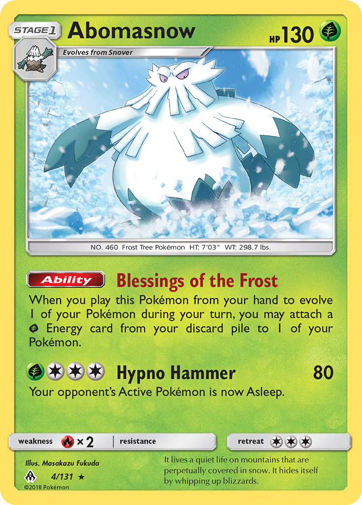 Forbidden Light Abomasnow #4/131