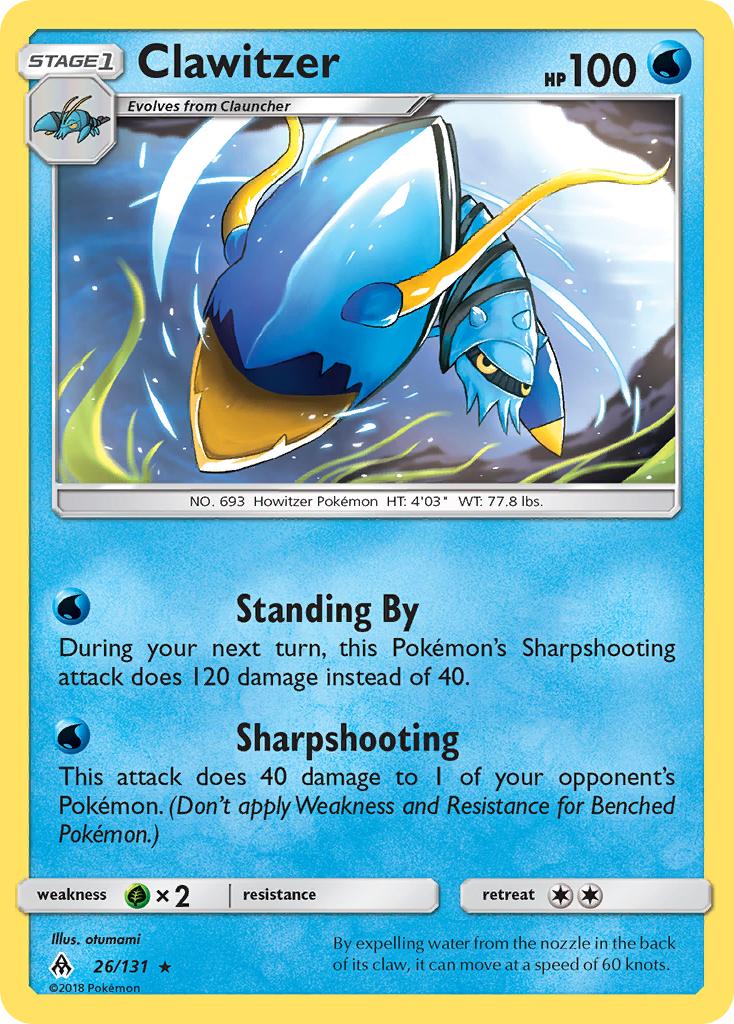 Forbidden Light Clawitzer #26/131