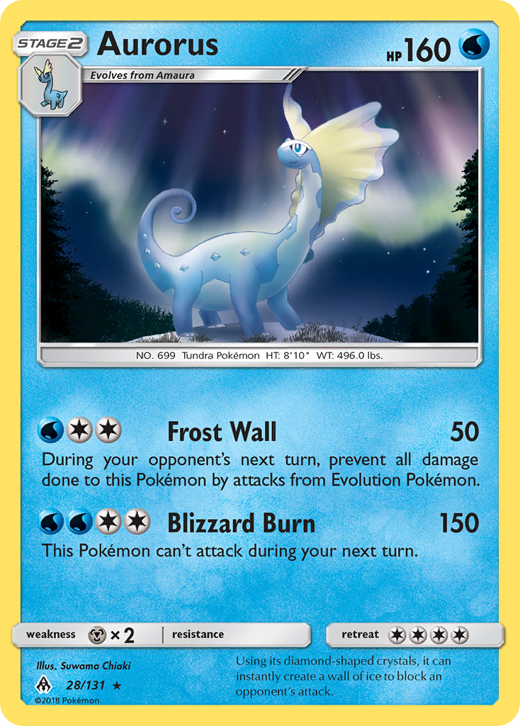 Forbidden Light Holo Aurorus #28/131
