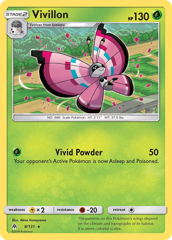 Forbidden Light Vivillon #8/131