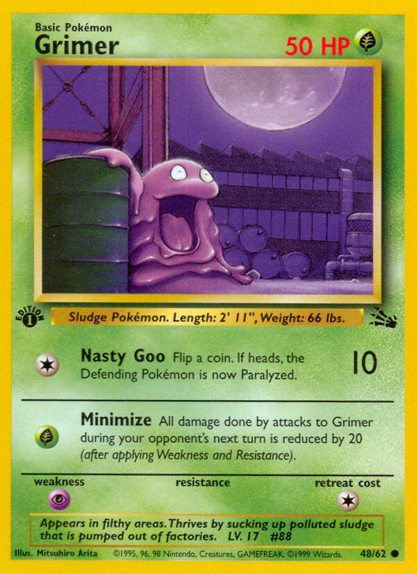 Fossil set Grimer #48/62 first edition
