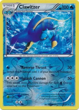 Furious Fists Clawitzer #24/111 reverse holo