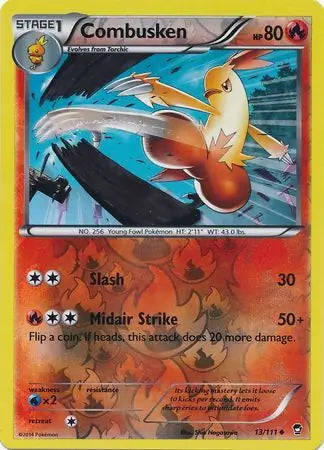 Furious Fists Combusken #13/111 reverse holo