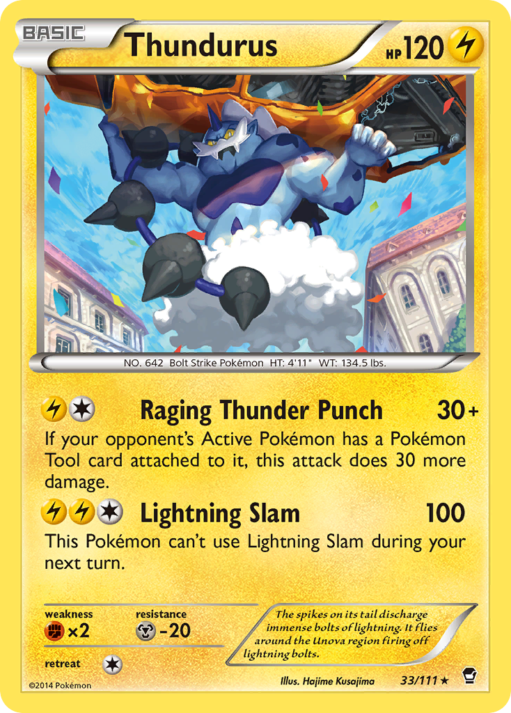 Furious Fists Thundurus #33/111