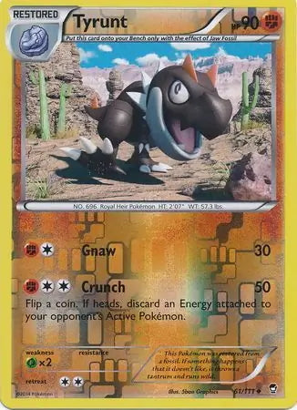 tyrunt pokemon card Furious Fists #61/111 reverse holo – Any protective case Japanese Pokemon Booster Packs Printing:M15 29 English Lorcana Cards