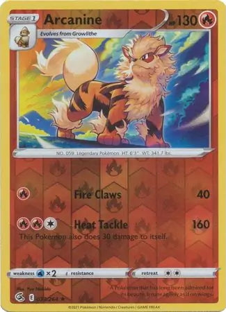 Fusion Strike Arcanine #33/264 reverse holo